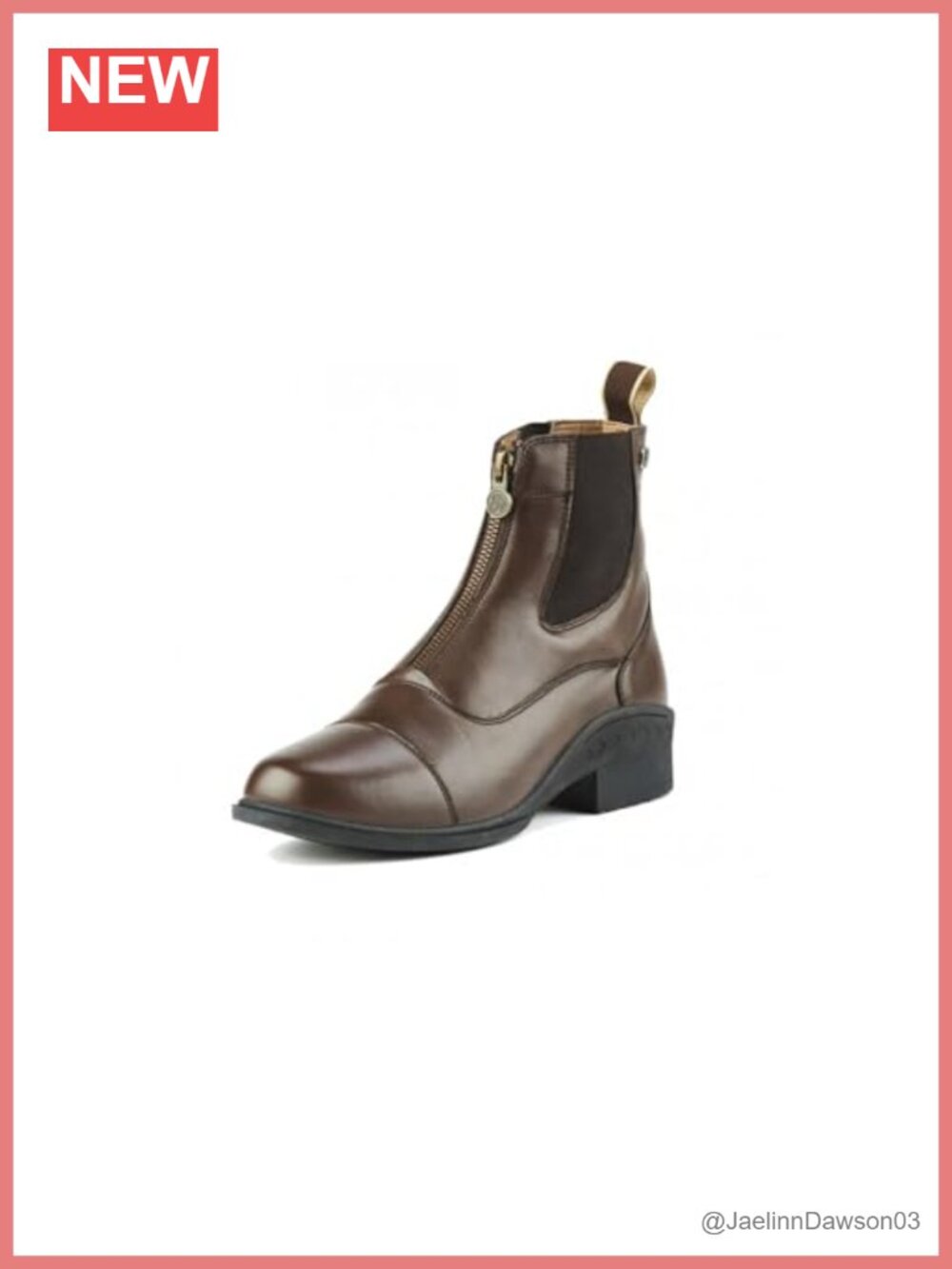Women's Ankle Equestrian Riding Boots Synthetic Vega Leather Zip Paddock Shoes